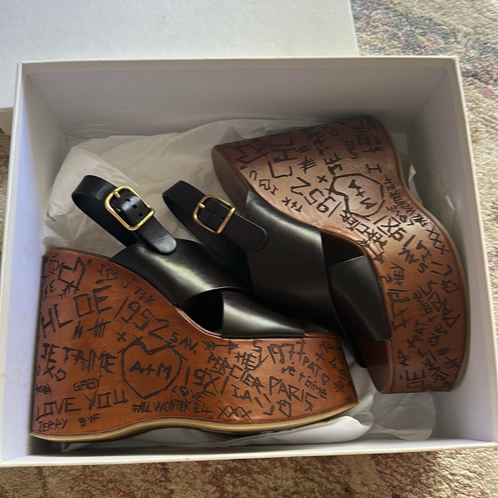✨ NIB CHLOE Maxime wedges - Picture 9 of 13